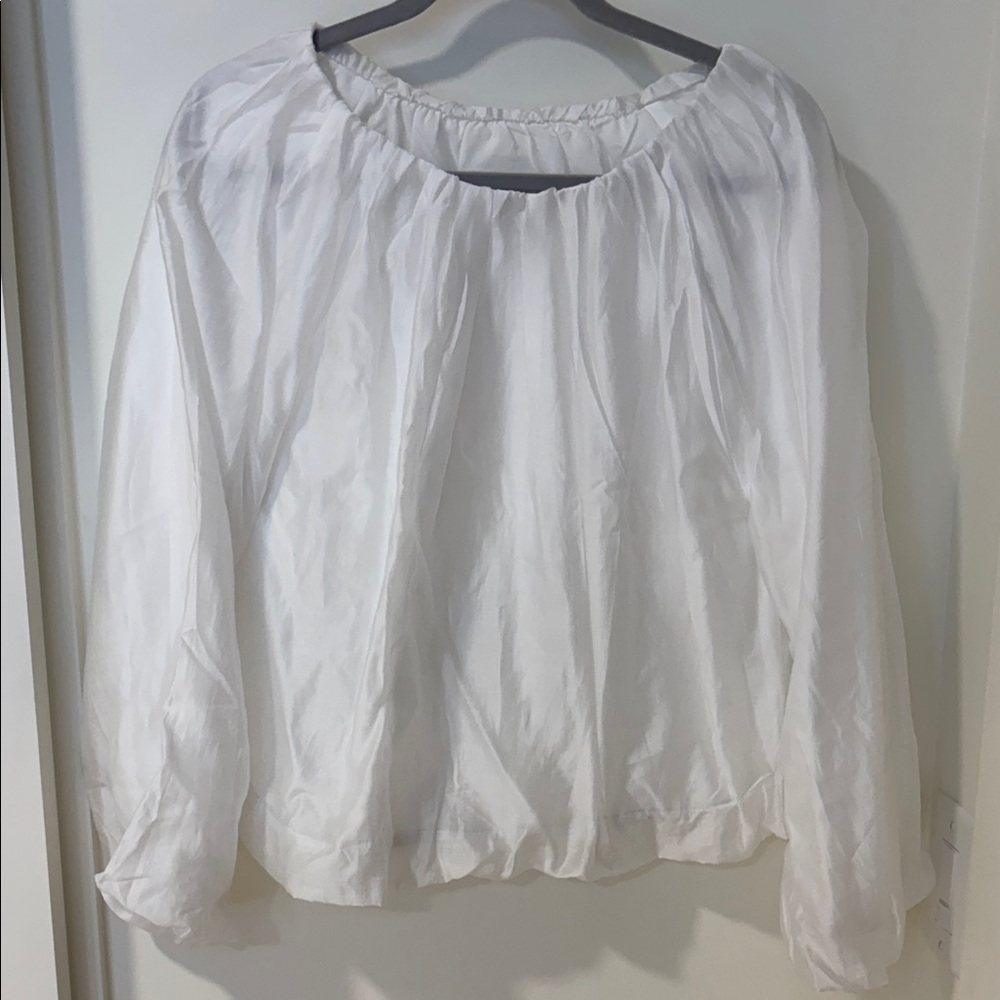 Banana Republic outlet white blouse